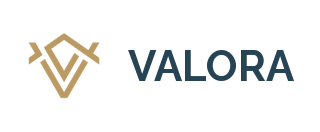 valora logo bronze petrole